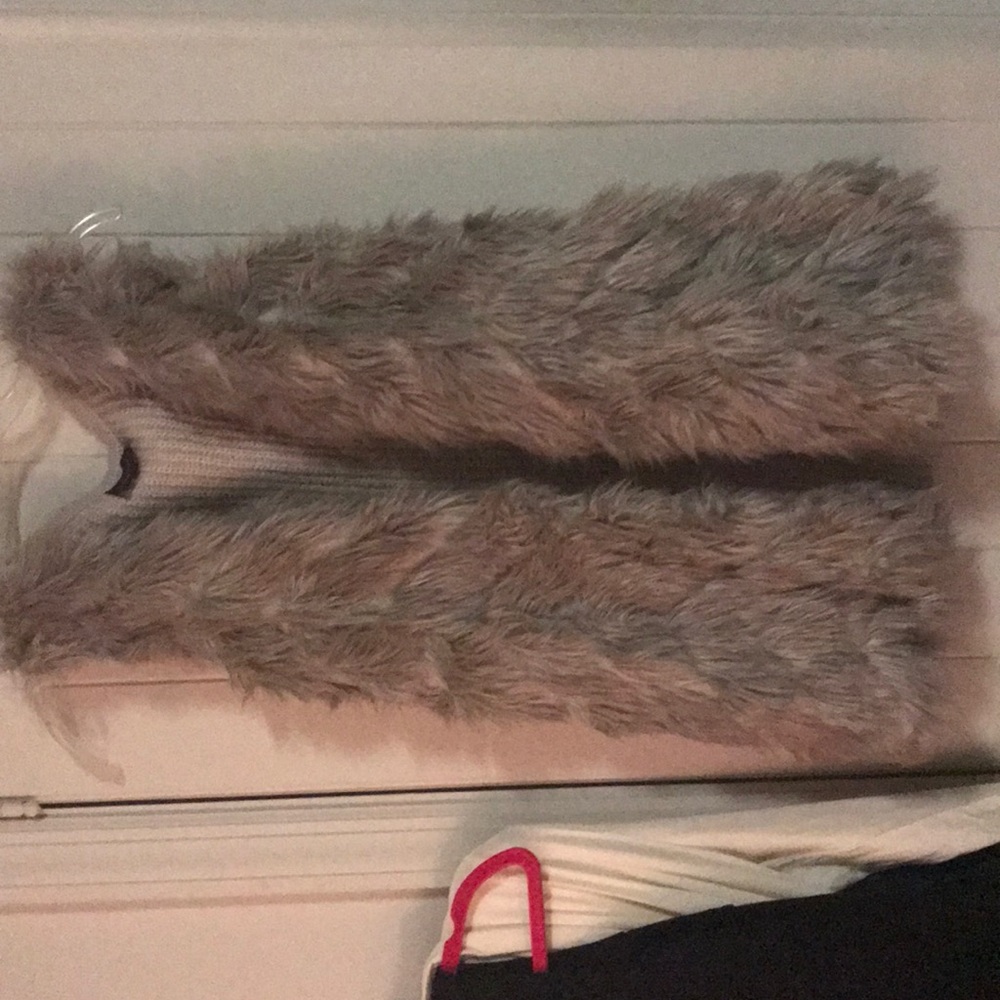 Faux fur vest